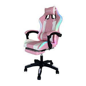 Pink Star Işıklı - Masaj Özellikli Oyuncu Koltuğu Pembe-beyaz Pembe