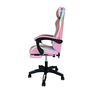 Pink Star Işıklı - Masaj Özellikli Oyuncu Koltuğu Pembe-beyaz Pembe