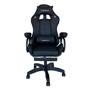 Fashcolle Dynamic Black Masajlı Oyuncu Koltuğu Siyah
