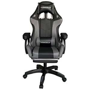 Fashcolle Dynamic Grey Masajlı Oyuncu Koltuğu Gri