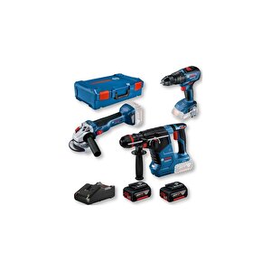 Bosch Gbh 187 + Gws 18v-10 + Gsr 18v-50 Vidalama Kırıcı Taşlama Seti - 0615990n42