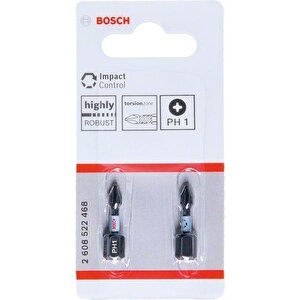 - Impact Control Serisi Vidalama Ucu Ph1*25 Mm 2'li