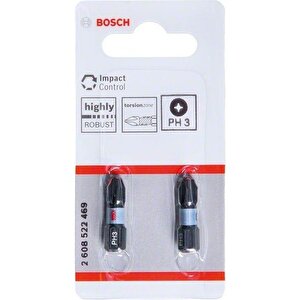 - Impact Control Serisi Vidalama Ucu Ph3*25 Mm 2'li