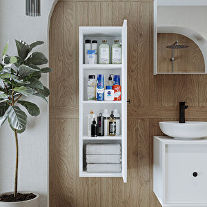 Roomart Banyo Dolabı Mat Mdf 110 X 35 Cm Banyo Boy Dolabı