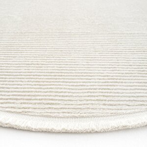 Cool Halı Vetrina 3601 Krem Yumuşak Doku Halı Kilim Salon Mutfak Kesme Yolluk Yuvarlak Makine Halısı