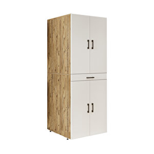 Roomart Banyo Dolabı Kapaklı Çamaşır Ve Kurutma Makinesi Dolabı 70x185 Cm