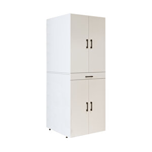 Roomart Banyo Dolabı Kapaklı Çamaşır Ve Kurutma Makinesi Dolabı 70x185 Cm