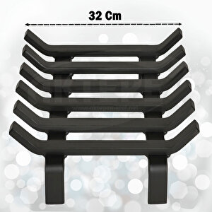 Şömine Izgarası 6 Çubuklu 36 Cm X 32 Cm Ekstra Dar Gözlü Izgara