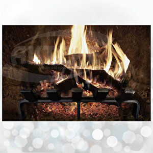 Şömine Izgarası 10 Çubuklu 60 Cm X 32 Cm Ekstra Dar Gözlü Izgara