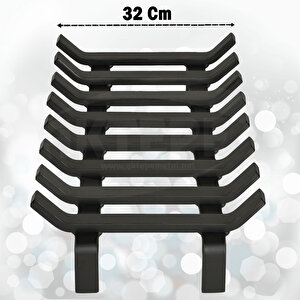 Şömine Izgarası 8 Çubuklu 48 Cm X 32 Cm Ekstra Dar Gözlü Izgara
