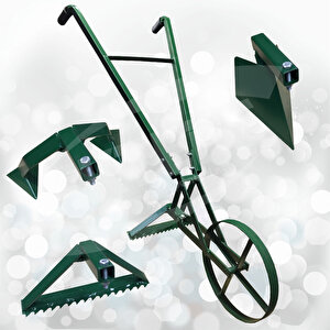 Üç'lü Full Paket El Çapa Makinası Çapalama Ot Yolma Ot Kesme Karık Açma Kanal Açma Bahçe Seti