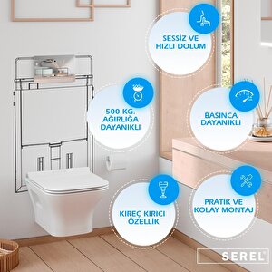 Serel Nita 52 Cm Asma Klozet Kapak Hariç Nt10ods110h