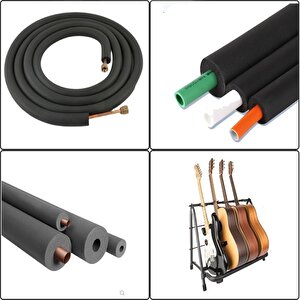 Kauçuk Boru İzolasyonu 1 1/4" İç Çap 42mm, 13mm Kalınlık, 2mt Boru Kılıfı