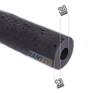 Kauçuk Boru İzolasyonu 3/4" İç Çap 28mm, 13mm Kalınlık, 2mt Boru Kılıfı