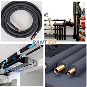 Kauçuk Boru İzolasyonu 3/4" İç Çap 28mm, 13mm Kalınlık, 2mt Boru Kılıfı