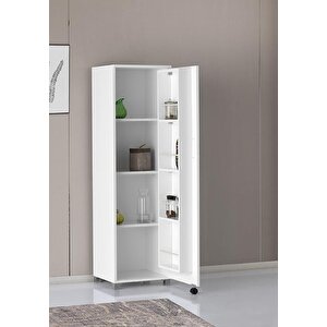Buket Çok Amaçlı Kiler Erzak Dolabı 45x42x160cm Kurulu Beyaz