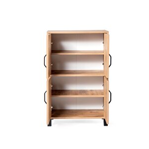 Gonca Kapaklı Çok Amaçlı Dolap Ayakkabılık 63x35x99cm Ceviz