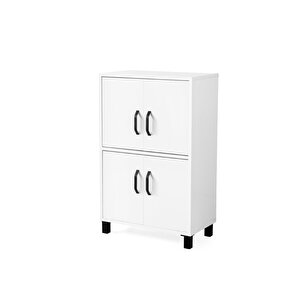 Gonca Kapaklı Çok Amaçlı Dolap Ayakkabılık 63x35x99cm