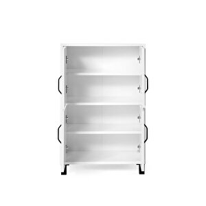 Gonca Kapaklı Çok Amaçlı Dolap Ayakkabılık 63x35x99cm