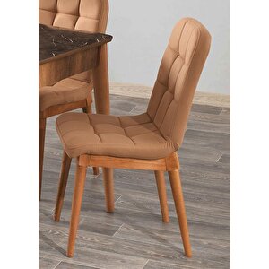 Modern Ahşap Mutfak Sandalyesi Duru 2 Li Set Siyah
