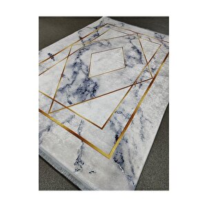 Halıcı Mustafa Mdl-874 Gold Deri Taban Dijital Baskı Halı Salon Oturma Odası Halısı 160x230 cm
