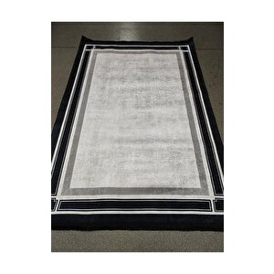 Halıcı Mustafa Mdl-801 Gri Deri Taban Dijital Baskı Halı Salon Oturma Odası Halısı 200x290 cm