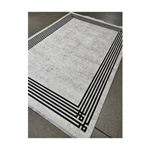Halıcı Mustafa Mdl-888 Gri Deri Taban Dijital Baskı Halı Salon Oturma Odası Halısı 160x230 cm