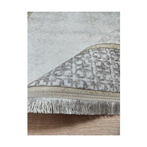 Halıcı Mustafa Mdl-503 Krem Deri Taban Dijital Baskı Halı Salon Oturma Odası Halısı 160x230 cm