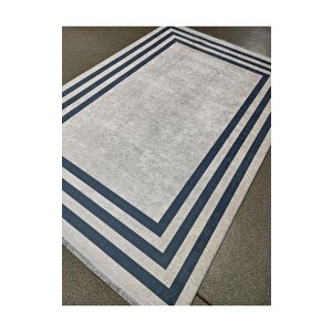 Halıcı Mustafa Mdl-761 Gri Deri Taban Dijital Baskı Halı Salon Oturma Odası Halısı 180x250 cm