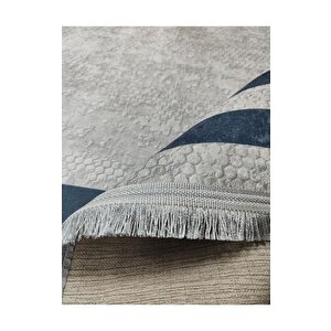 Halıcı Mustafa Mdl-761 Gri Deri Taban Dijital Baskı Halı Salon Oturma Odası Halısı 180x250 cm