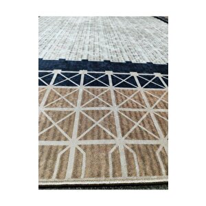 Halıcı Mustafa Mdl-867 Vizon Deri Taban Dijital Baskı Halı Salon Oturma Odası Halısı 160x230 cm