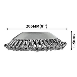 Tırpan Başlığı Kıyı Temizleme Çelik Telli Universal 20 Cm