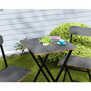 Bahçe Masa Sandalye Bistro Takım Füme 1394