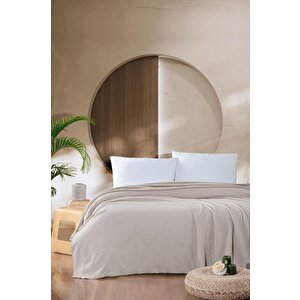 Macar Tek Kişilik Pike Pamuklu Yatak Örtüsü 170x230