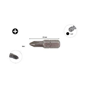Ph1 X 25 Mm Yıldız Bits Uç Cb/251