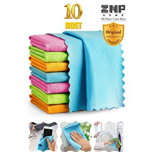 Clean | Microfiber 40x40 Cm 10'lu Baklava Desen Cam Temizlik Bezi