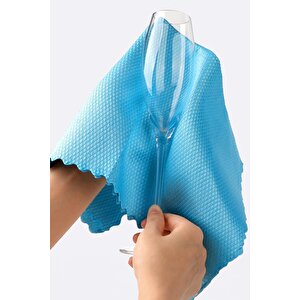 Clean | Microfiber 40x40 Cm 10'lu Baklava Desen Cam Temizlik Bezi