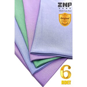Pine | Microfiber 6'lı 40x50 Cm Klasik Cam Temizlik Bezi