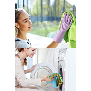 Clean | Microfiber 40x40 Cm 5'li Baklava Desen Cam Temizlik Bezi