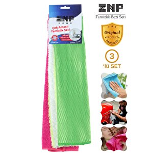 Cloth | Çok Amaçlı 3'lü Temizlik Bezi Seti 30x40 Cm