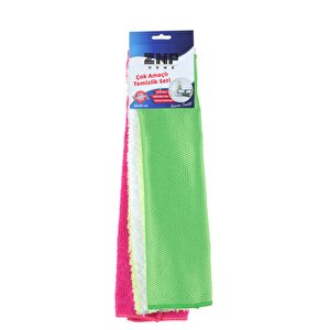 Cloth | Çok Amaçlı 3'lü Temizlik Bezi Seti 30x40 Cm