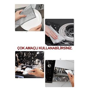 Dish | 10''lu İnox Çift Katmanlı Çizmez Paslanmaz Yeni Nesil Çok Amaçlı Bulaşık Teli Çelik Ovalama Teli