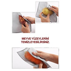Dish | 10''lu İnox Çift Katmanlı Çizmez Paslanmaz Yeni Nesil Çok Amaçlı Bulaşık Teli Çelik Ovalama Teli
