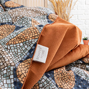 Schafer Home Premium Comfort Çift Kişilik Nevresim Takımı 6 Parça-kiremit