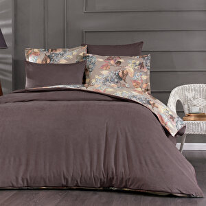 Home Premium Comfort Çift Kişilik Nevresim Takımı 6 Parça-mor