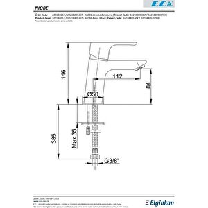 Eca Niobe Lavabo Bataryası 102188053