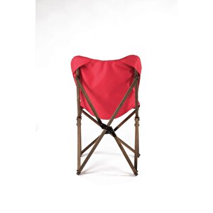 Ahşap Katlanır Masa Sandalye Seti Antrasit Iskelet Kırmızı Kılıf -60x60x55 Masa