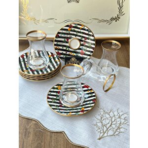 Bolero Ala Çay Seti 6 Kişilik 12 Parça