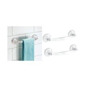 Vantuzlu Havlu Askısı 2 Adet Akrilik Model 23x6x3cm