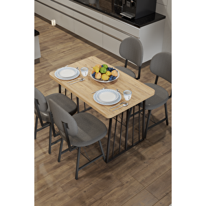 Star Yemek Masası 4 Stil Sandalyeli Takım 1265